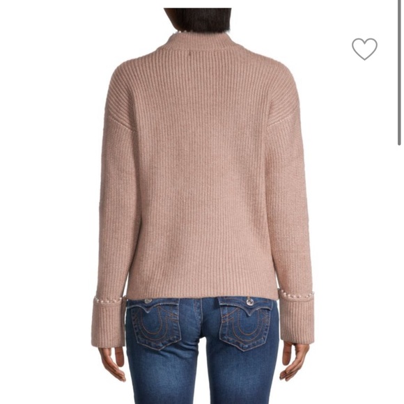 NWT Pearl Trim Sweater - Picture 2 of 6